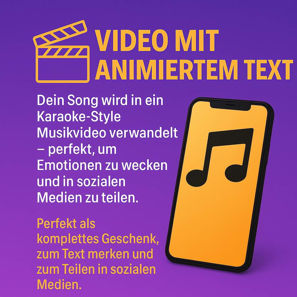 🎬 Video met geanimeerde songtekst