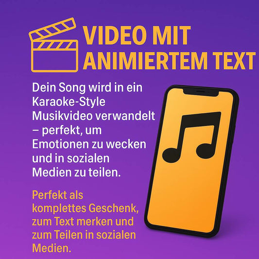 🎬 Video met geanimeerde songtekst