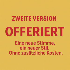 2 versies aangeboden – nieuwe stem of nieuwe stijl zonder extra kosten
